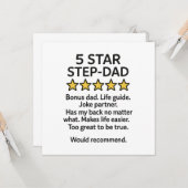 5つ星ステップパパ カード (正面/裏面インサイチュ)