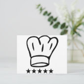 5つ星チェフハット ポストカード (スタンド正面)