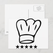 5つ星チェフハット ポストカード (正面/裏面)