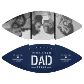 5つ星パパモダン3クール写真父の日 アメリカンフットボール (パネル)