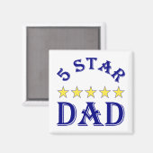 5つ星パパ マグネット (正面/裏面)