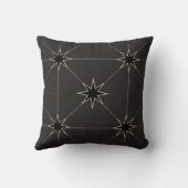 5つ星ブラックとタン。 クッション (裏面)