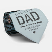 5つ星モダンパパカッコいい2写真の父の日 ネクタイ (ロール)