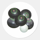 5つ積み上げ芝鉢、シール ラウンドシール (正面)