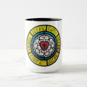 5つSolas= Lutherは上がりました マグカップ (中央)