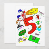 5のオード 招待状 (正面/裏面)