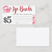 $5の唇の木びき台 割引カード (正面/裏面)