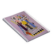 "5の後の女の子Talkin'"ノート ノートブック (右側)