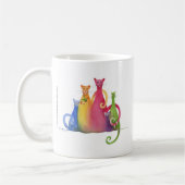 5の混ぜられた系列、水彩画の芸術のマグ コーヒーマグカップ (左)