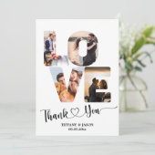 5はっきりした枚の手結婚のハートTh サンキューカード (スタンド正面)