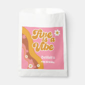 5はヴィーブ、グルービーのレトロなヴィンテージ誕生日 フェイバーバッグ (正面)