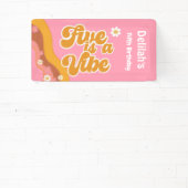 5はヴィーブ、グルービーのレトロなヴィンテージ誕生日 横断幕 (インサイチュ)