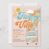 5はヴィーベ秋ボーイグルーヴィー5誕生日 招待状 (正面)