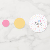 5は甘いアイスクリーム5th誕生日パーティー コンフェッティ (正面)