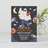 5はVibe幽霊こうもりハロウィーンの衣装 招待状 (スタンド正面)