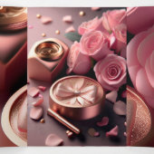 5インチ×7インチのトリフォールドレター折り招待状 三つ折り招待状 (内部中)