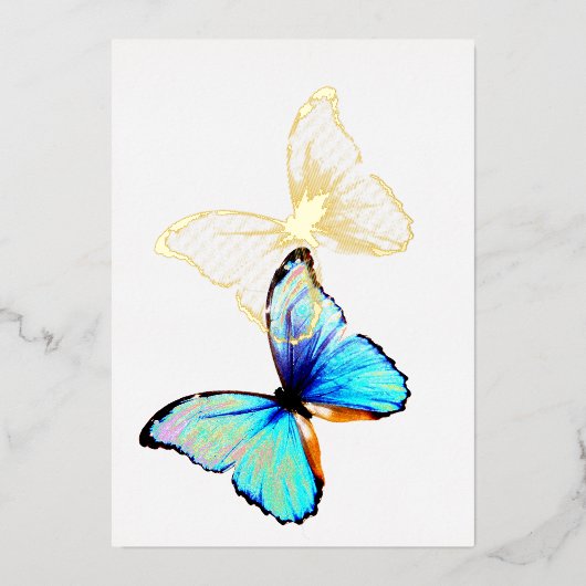 5インチ×7インチのホイル招待状 箔招待状 (正面)