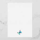 5インチ×7インチのホイル招待状 箔招待状 (裏面)