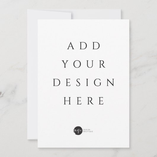 5インチ×7インチ 招待状 / メニュー / フラットカード (正面)