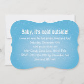 5インチx 7インチおもしろい雪だるまクリスマスパーティの招待状 招待状 (裏面)