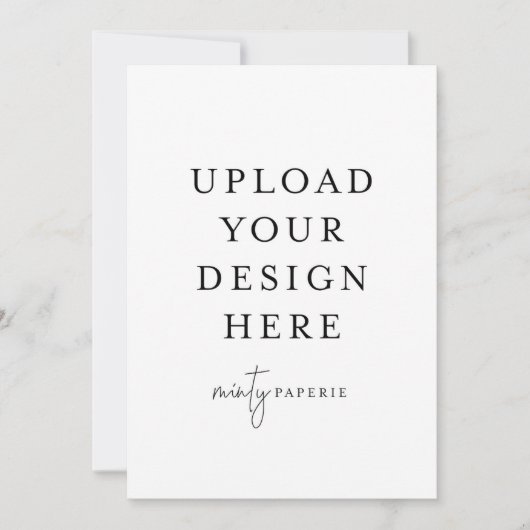 5インチx 7インチポートレートカード 招待状 (正面)