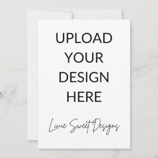 5インチx 7インチポートレートカード 招待状