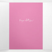 5インチx 7インチ3倍ハッピーバースデー紙ドールカード#1 三つ折りカード (内部中)