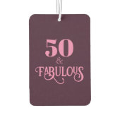 5エレガントと素晴らしいブルゴーニュ誕生日 カーエアーフレッシュナー (裏面)