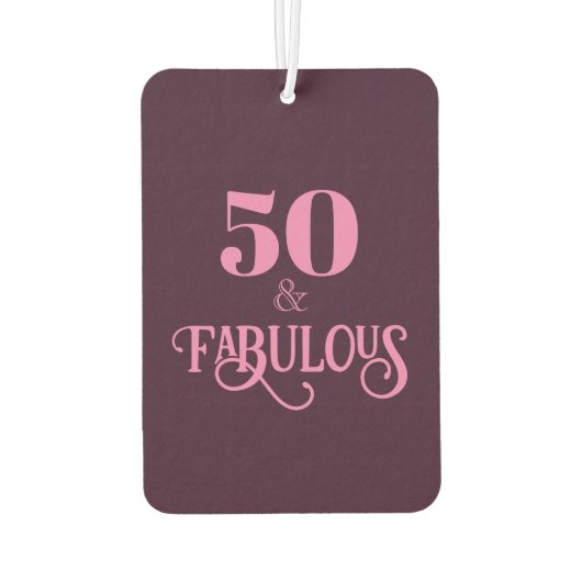 5エレガントと素晴らしいブルゴーニュ誕生日 カーエアーフレッシュナー (裏面)