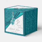 5エレガントターコイズ結婚記念日 フェイバーボックス (裏面サイド)