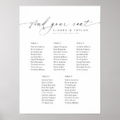 5エレガントテーブルようこそ座席表 ポスター (正面)