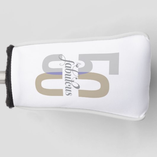 5エレガント位・素晴らしい50誕生日モダン ゴルフヘッドカバー (正面)