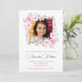 5エレガント歳の誕生日招待状写真Boho 招待状 (スタンド正面)
