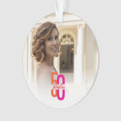 5エレガント&素晴らしい50誕生日 オーナメント (正面)