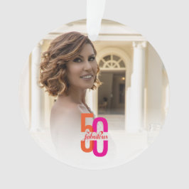 5エレガント&素晴らしい50誕生日 オーナメント