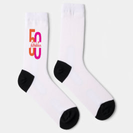 5エレガント&素晴らしい50誕生日 ソックス