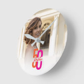 5エレガント&素晴らしい50誕生日 ラウンド壁時計 (傾斜)