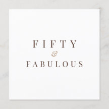 5エレガント&素晴らしい50誕生日