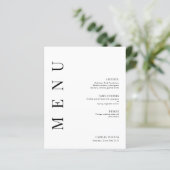 5エレガント x7結婚"のテーブルメニューカードフラットメニュー (スタンド正面)