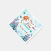 5オレンジマーメイドガールズ5th誕生日 スタンダードカクテルナプキン (角)