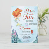 5オレンジマーメイドガールズ5th誕生日 招待状 (スタンド正面)