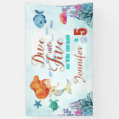 5オレンジマーメイドガールズ5th誕生日 横断幕 (縦)