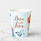 5オレンジマーメイドガールズ5th誕生日 紙コップ (正面)