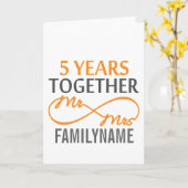 5カスタム周年記念 カード (黄色い花)