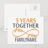 5カスタム周年記念 ポストカード (正面/裏面)