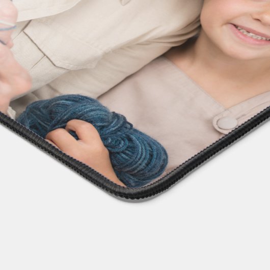 5カスタム家族グランドキッズ写真コラージュオーバーレイ デスクマット (コーナー)