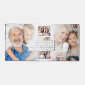 5カスタム家族グランドキッズ写真コラージュオーバーレイ デスクマット (キーボード&マウス)