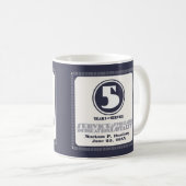 5カスタム年間の勤続年数 コーヒーマグカップ (正面右)