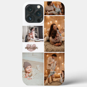5カスタム枚かわいいハートスクリプト名白 iPhone 13 PRO MAXケース
