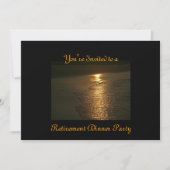 5カスタムx7リタイアメントディナー招待状リサイクル 招待状 (正面)